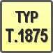 Piktogram - Typ: T.1875